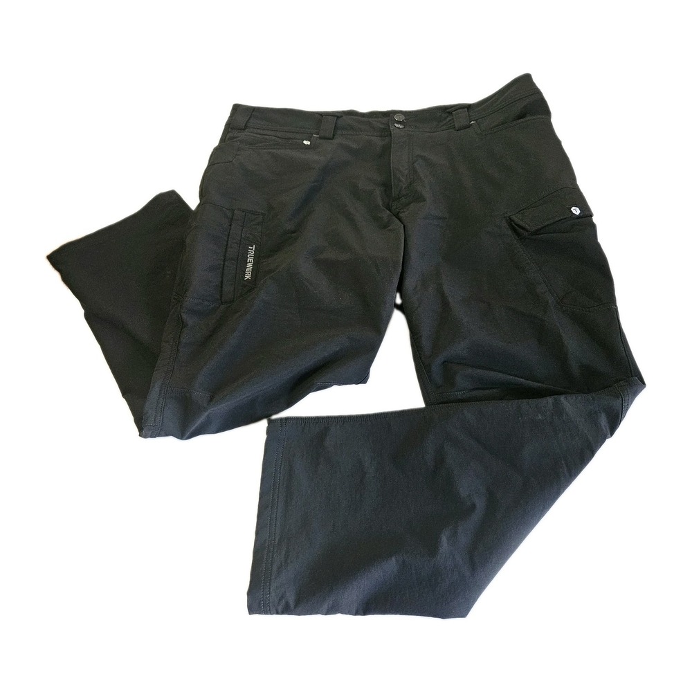 WERKPANT by TRUEWERK In Black Men's Size 42Wx30L Pants Zipper Pockets Belt Loops